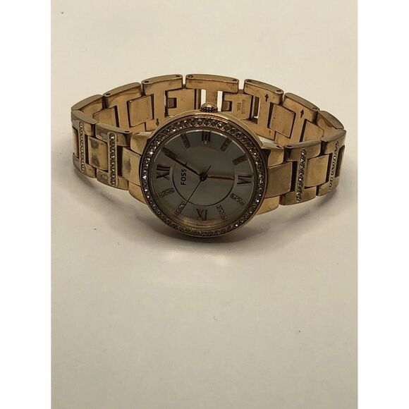 Fossil ES3284 Women's Rose Gold Stainless Steel Analog Silver Dial Watch PQ50 - Picture 5 of 8